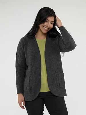 Cardigan en tricot ouvert