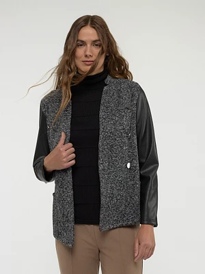 Knit semi-fitted vest
