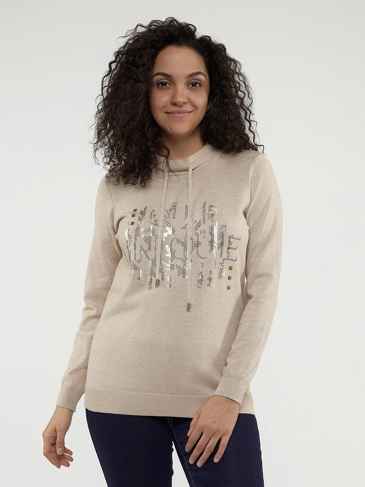Chandail en tricot à manches longues