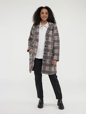 Long knit semi-fitted vest