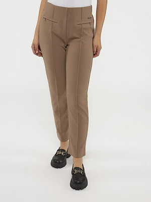 Pantalon habillé étroit semi-ajusté à enfiler - Petite