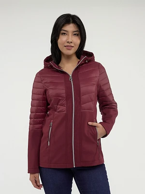 Manteau coquille mi-cuisse semi-ajusté