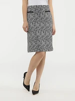 Midi A line knit skirt