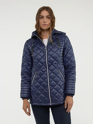 Manteau mi-cuisse semi-ajusté