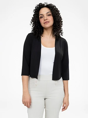 Cardigan semi-ajusté à manches 3/4