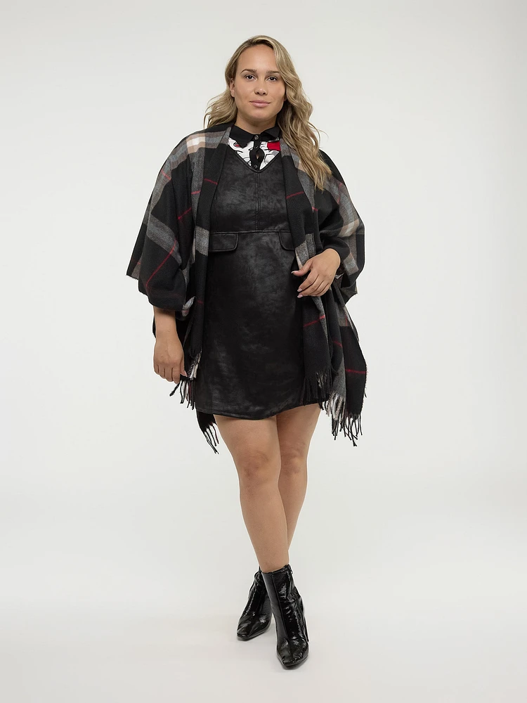 Knit poncho