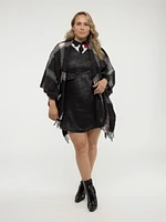 Knit poncho