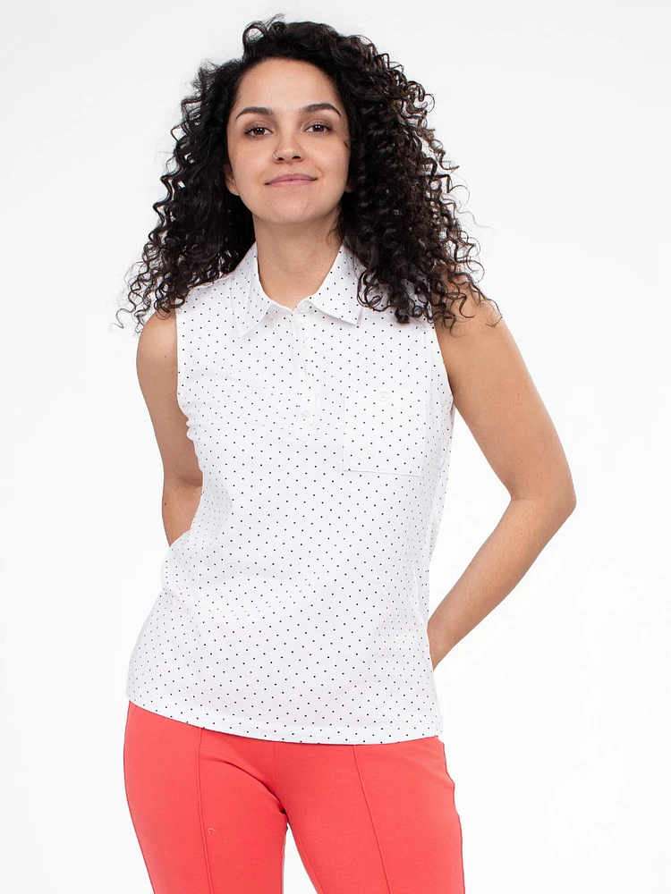 Semi-fitted tank top