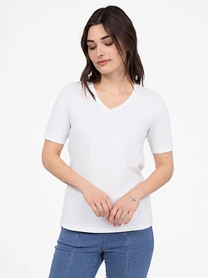 T-shirt semi-ajusté à manches courtes