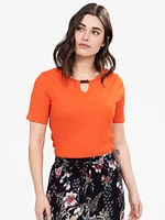 T-shirt semi-ajusté à manches courtes