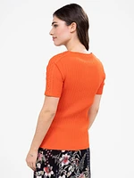 T-shirt semi-ajusté à manches courtes
