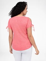 T-shirt semi-ajusté à manches courtes