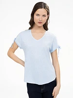 T-shirt semi-ajusté à manches courtes