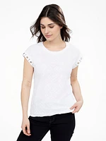 T-shirt semi-ajusté à manches courtes