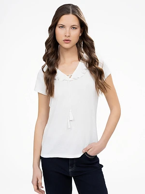 T-shirt semi-ajusté à manches courtes