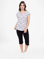 T-shirt semi-ajusté à manches courtes