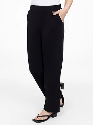 Straight pull-on dress pant