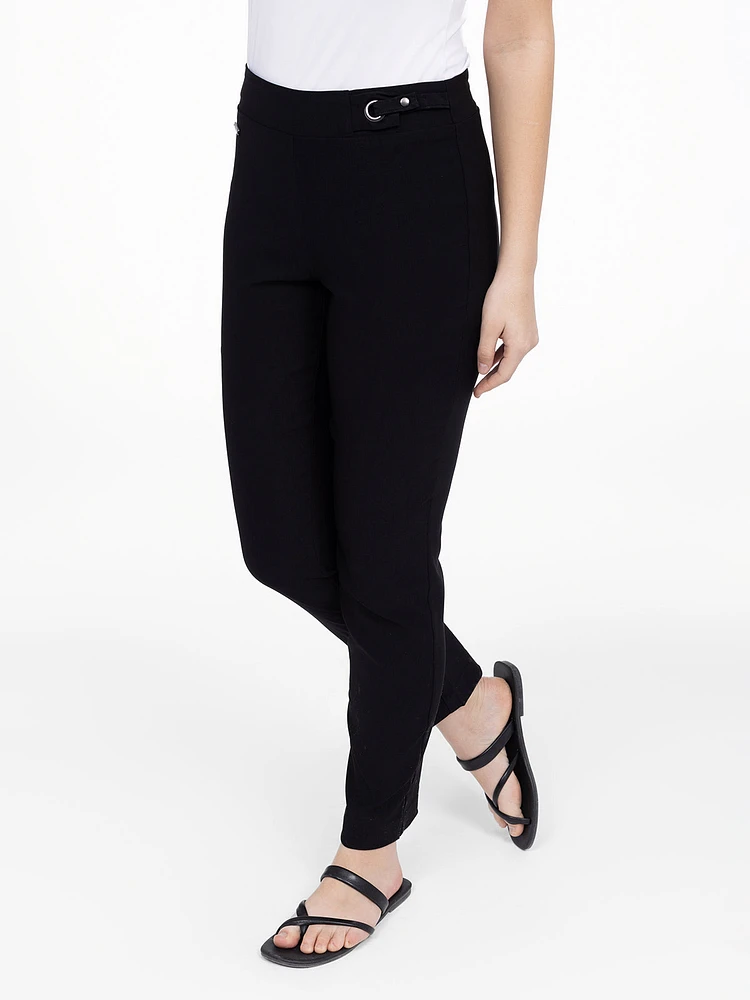 Pantalon habillé droit semi-ajusté à enfiler