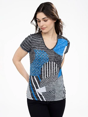 T-shirt semi-ajusté à manches courtes