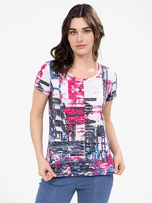 T-shirt semi-ajusté à manches courtes