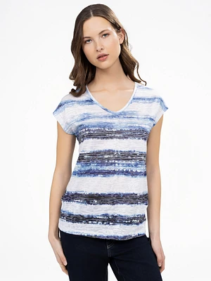 T-shirt semi-ajusté à manches courtes