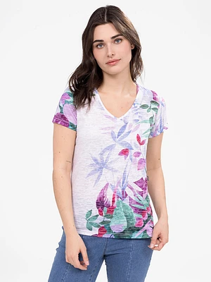 T-shirt semi-ajusté à manches courtes