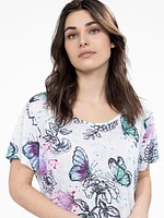T-shirt semi-ajusté à manches courtes