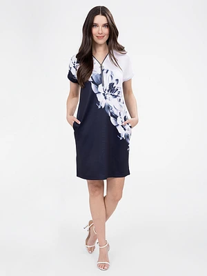 Robe midi ligne A en tricot