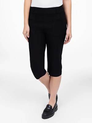 Pull-on capri