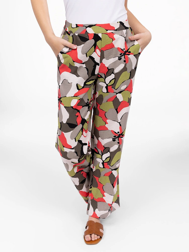 Pantalon habillé droit à enfiler