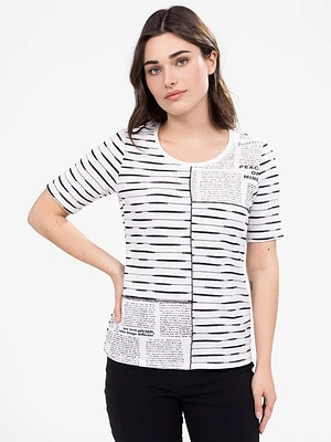 T-shirt semi-ajusté à manches courtes