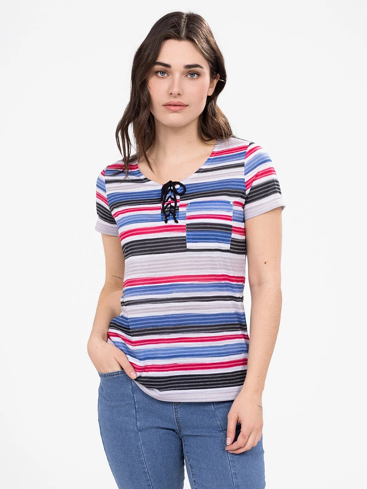 T-shirt semi-ajusté à manches courtes