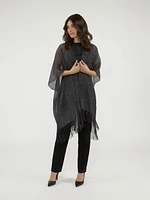 Knit poncho