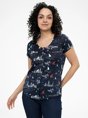 T-shirt semi-ajusté à manches courtes