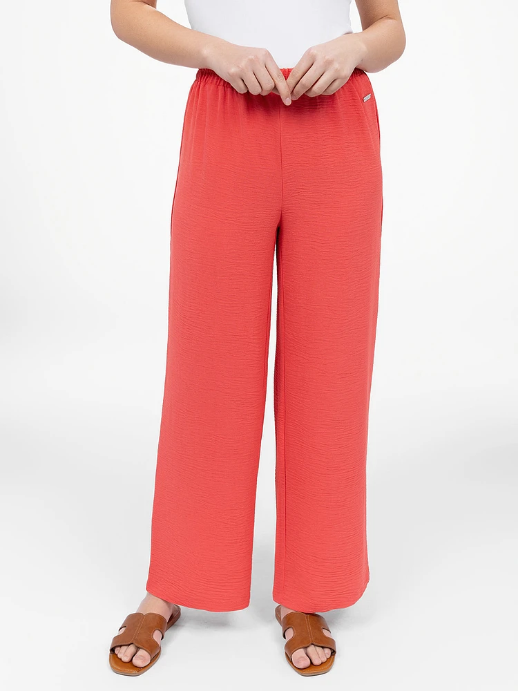 Pantalon habillé droit à enfiler