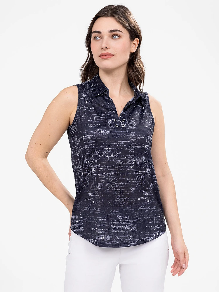 Semi-fitted tank top