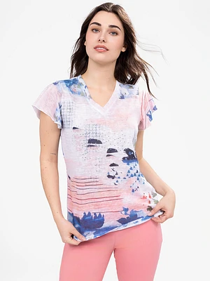 T-shirt semi-ajusté à manches courtes