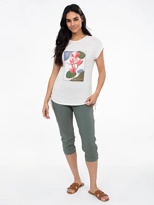 T-shirt semi-ajusté à manches courtes