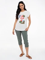 T-shirt semi-ajusté à manches courtes