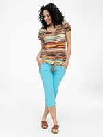 Short-sleeve semi-fitted t-shirt
