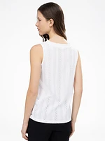 Semi-fitted tank top