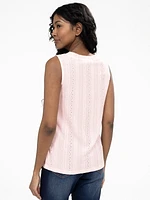 Semi-fitted tank top