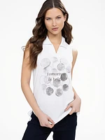 Semi-fitted tank top