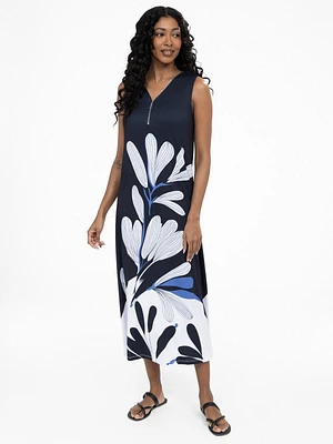 Robe maxi ligne A en tricot