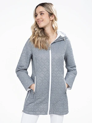 Manteau mi-cuisse semi-ajusté