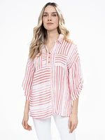 Blouse ample à manches 3/4