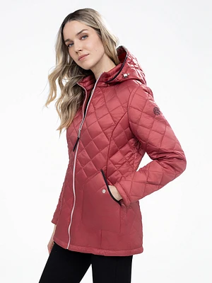 Manteau court semi-ajusté