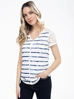 T-shirt semi-ajusté à manches courtes
