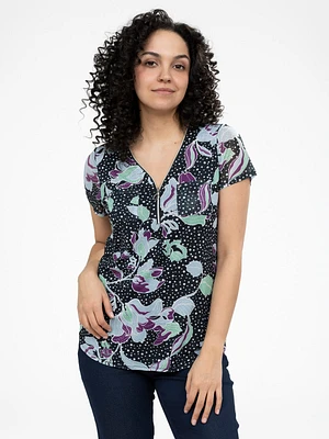 T-shirt semi-ajusté à manches courtes