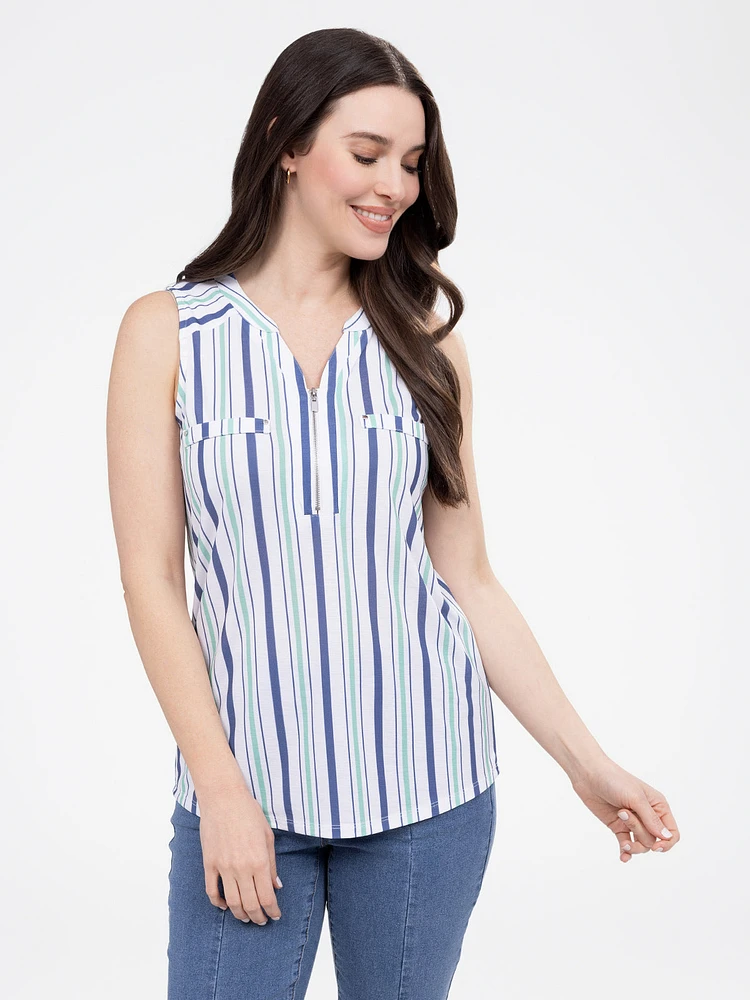 Semi-fitted tank top